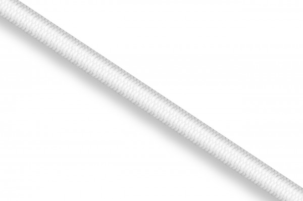 Rubber cord, 3 mm, white