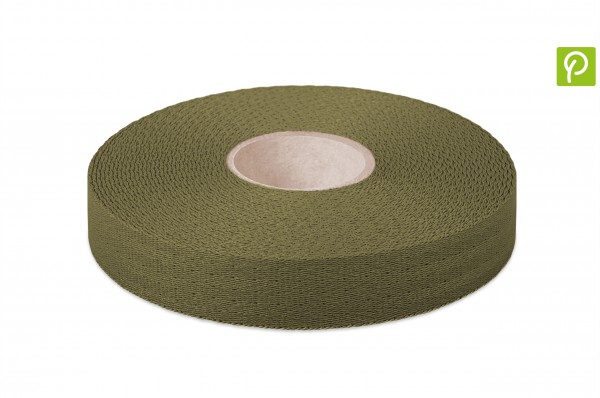 Econyl® narrow fabric, recycled, olive 632