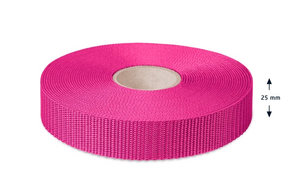NEW - Strong Econyl® ribbon, recycled, pink