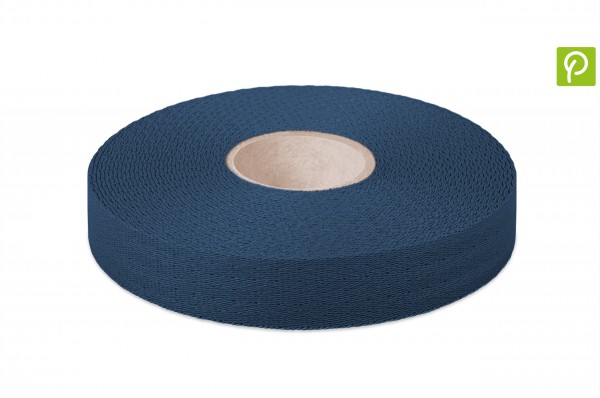 Econyl® narrow fabric, recycled, navy 523
