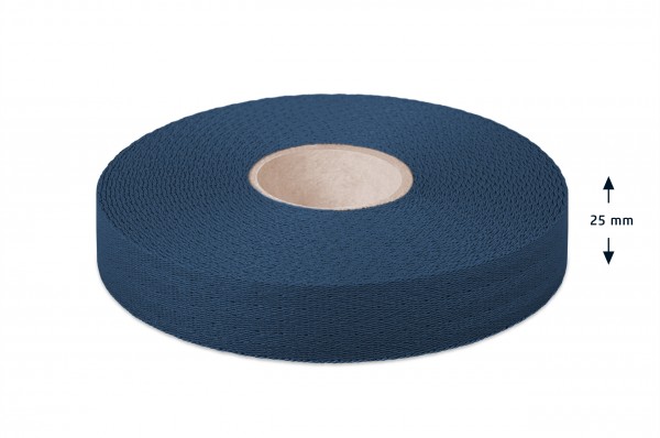 Econyl® narrow fabric, recycled, navy 523