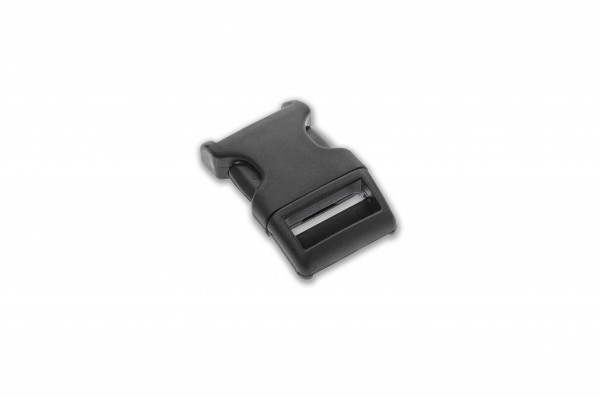 Curved side release buckle nylon